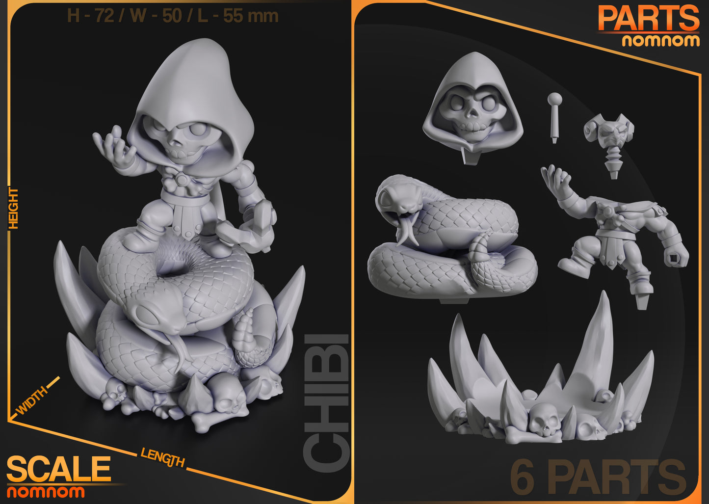 Chibi Skeletor (He-man)