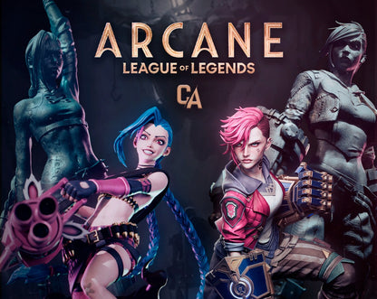 Jinx and Vi Megaset (Arcane)